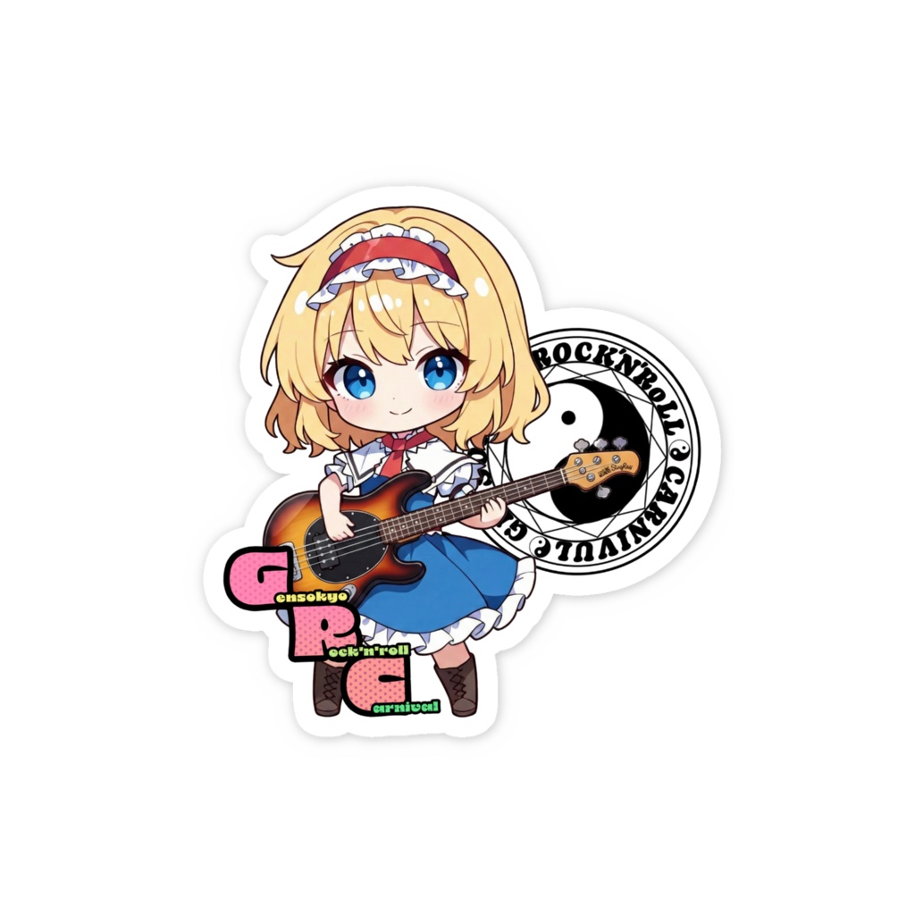東方Project Gensokyo Rock'n'roll Carnival アリス・マーガトロイド スマホステッカー