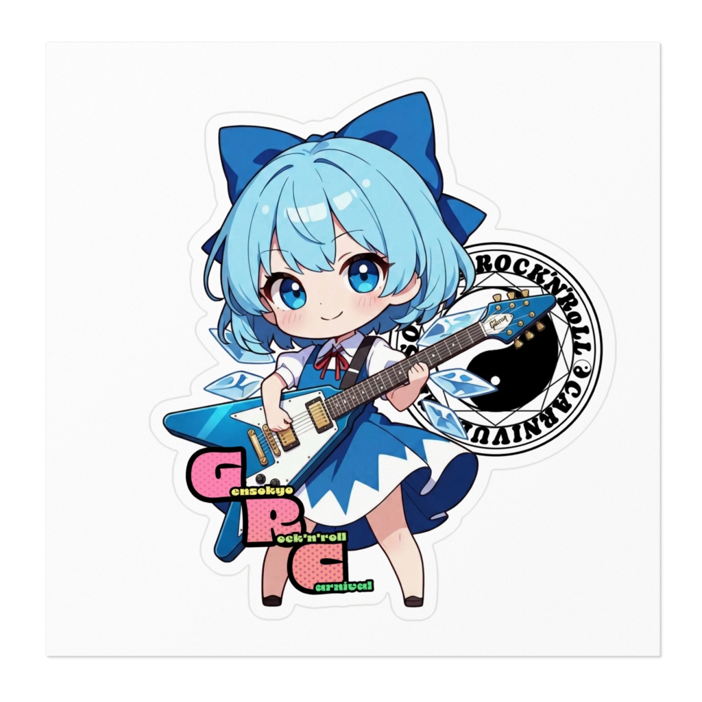 東方Project Gensokyo Rock'n'roll Carnival チルノ ステッカー