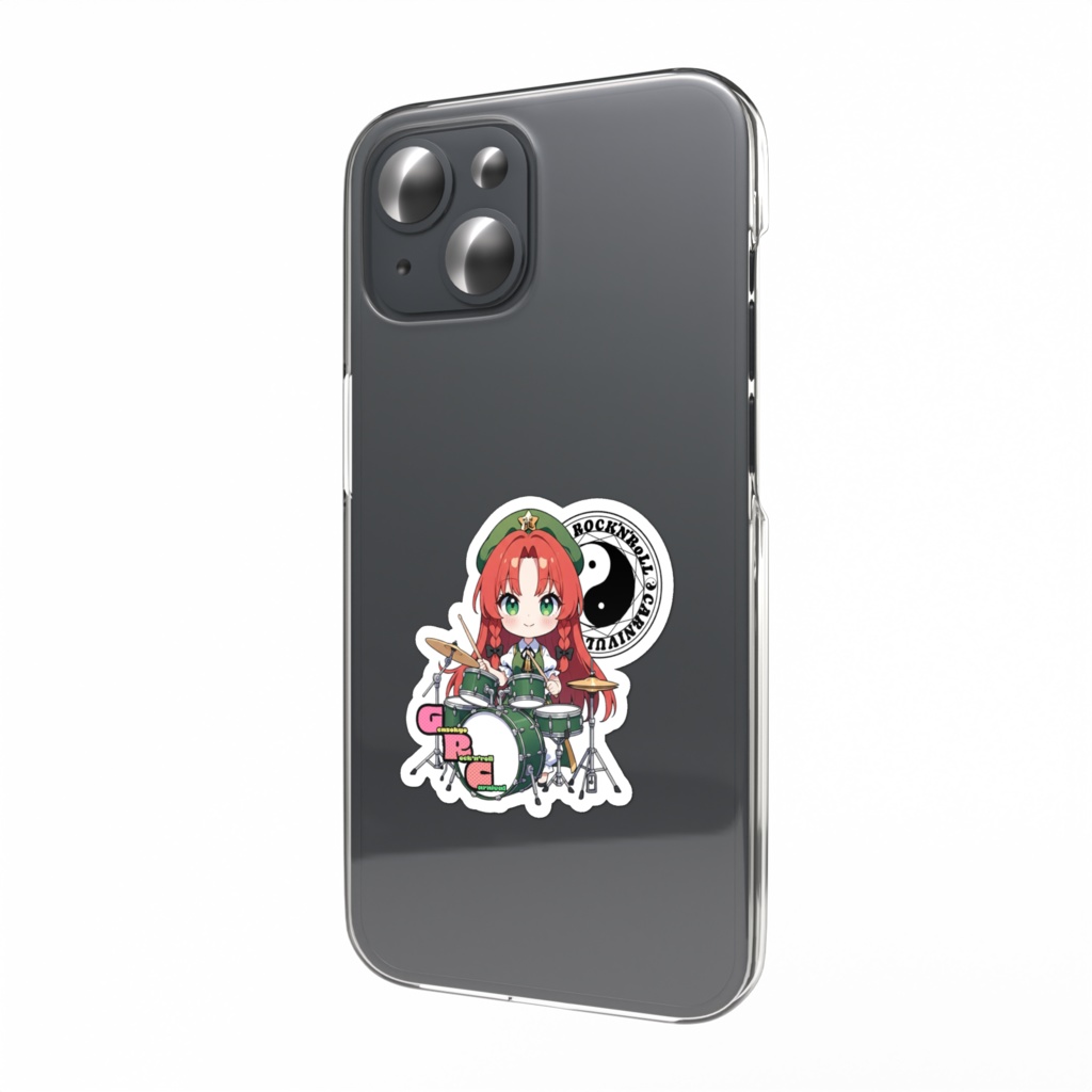 東方Project Gensokyo Rock'n'roll Carnival 紅美鈴 スマホステッカー