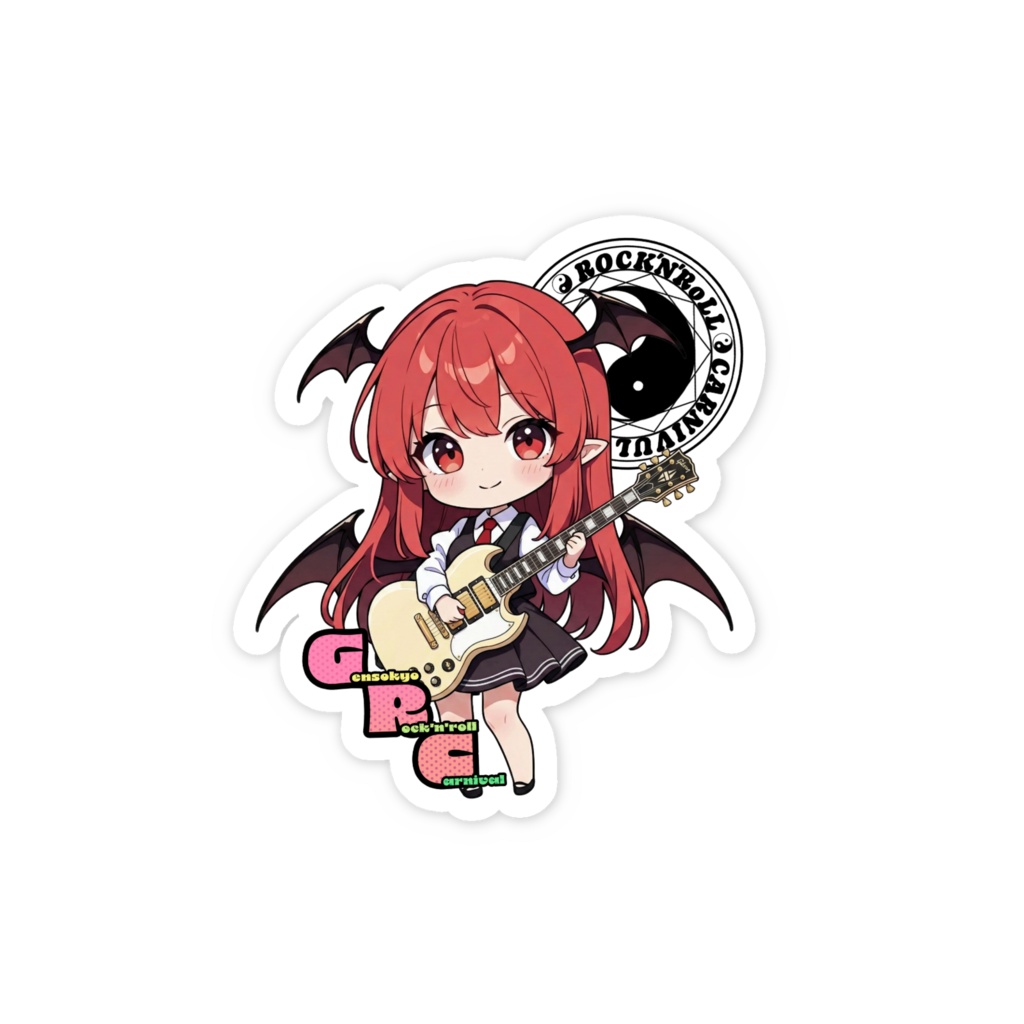 東方Project Gensokyo Rock'n'roll Carnival 小悪魔 スマホステッカー