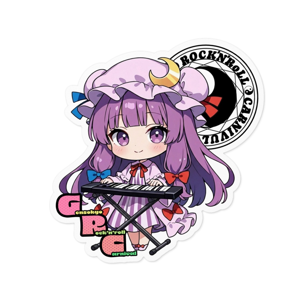 東方Project Gensokyo Rock'n'roll Carnival  パチュリー・ノーレッジ  ステッカー