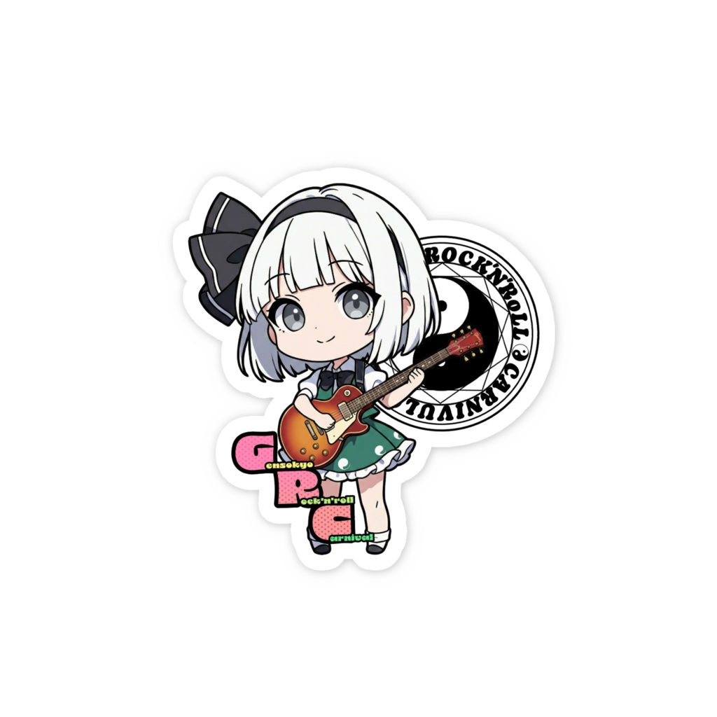 東方Project Gensokyo Rock'n'roll Carnival 魂魄妖夢 スマホステッカー