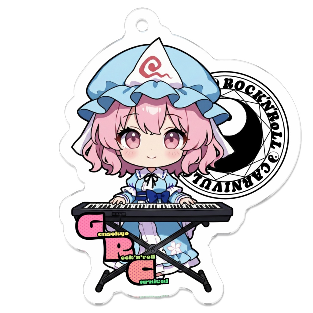 東方Project Gensokyo Rock'n'roll Carnival 西行寺幽々子 アクリルキーホルダー