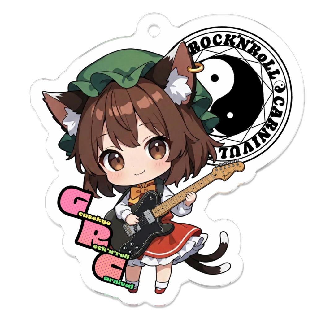 東方Project Gensokyo Rock'n'roll Carnival 橙 アクリルキーホルダー