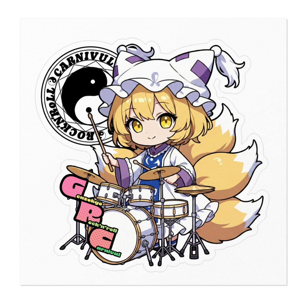 東方Project Gensokyo Rock'n'roll Carnival 八雲藍 ステッカー