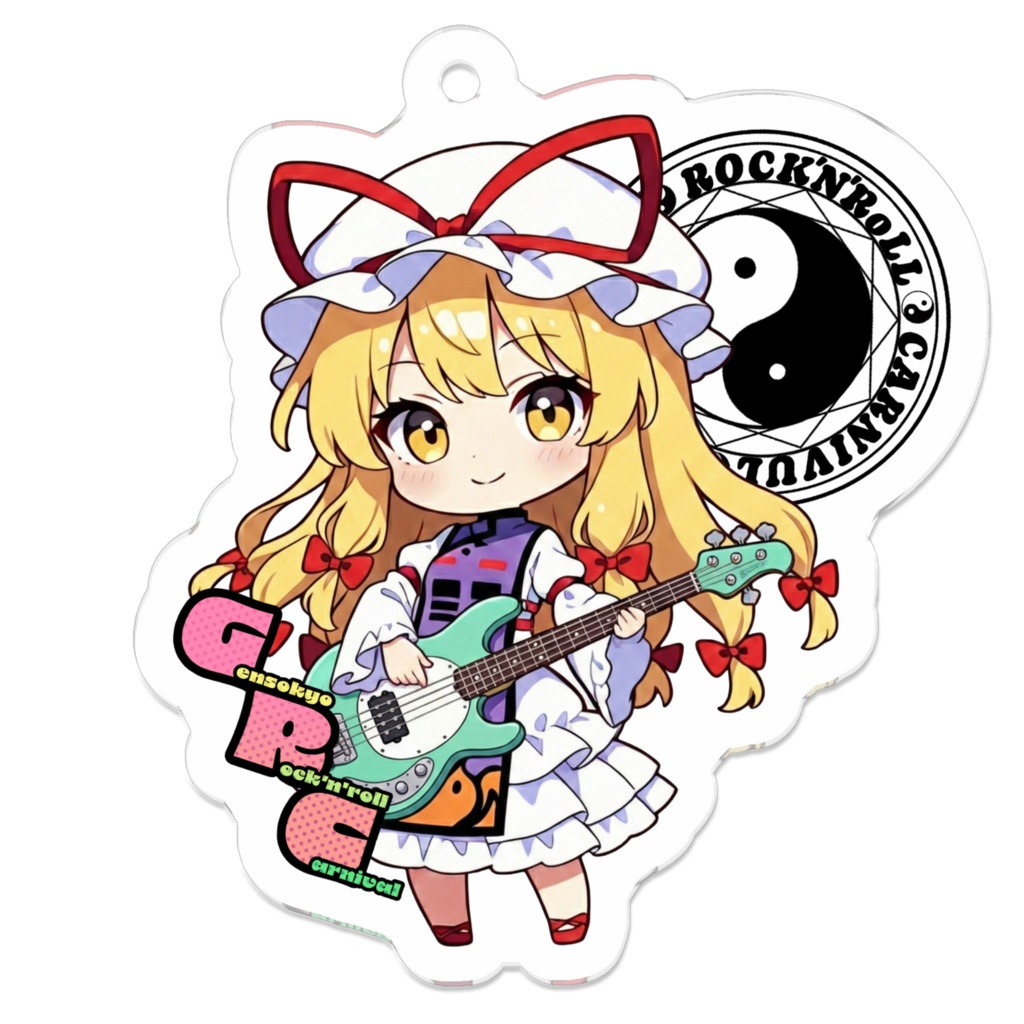 東方Project Gensokyo Rock'n'roll Carnival 八雲紫 アクリルキーホルダー