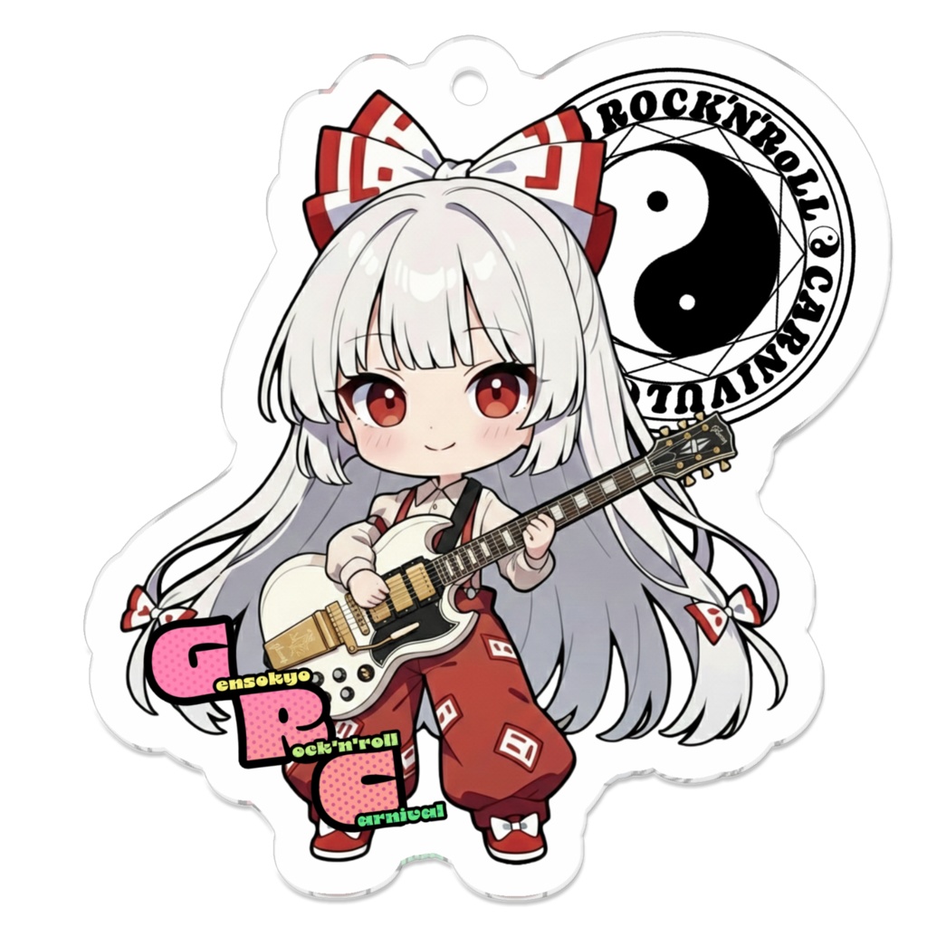 東方Project Gensokyo Rock'n'roll Carnival 藤原妹紅 アクリルキーホルダー