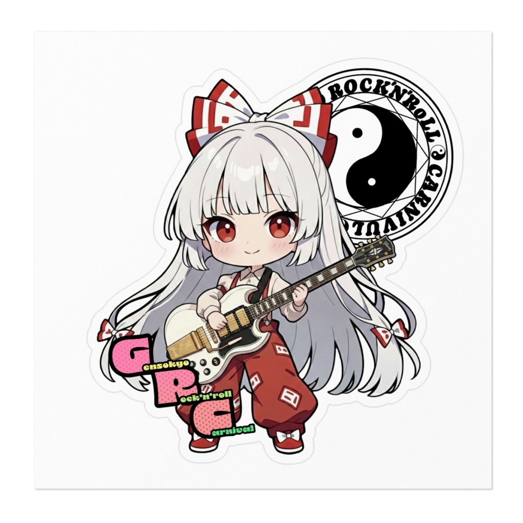 東方Project Gensokyo Rock'n'roll Carnival 藤原妹紅 ステッカー