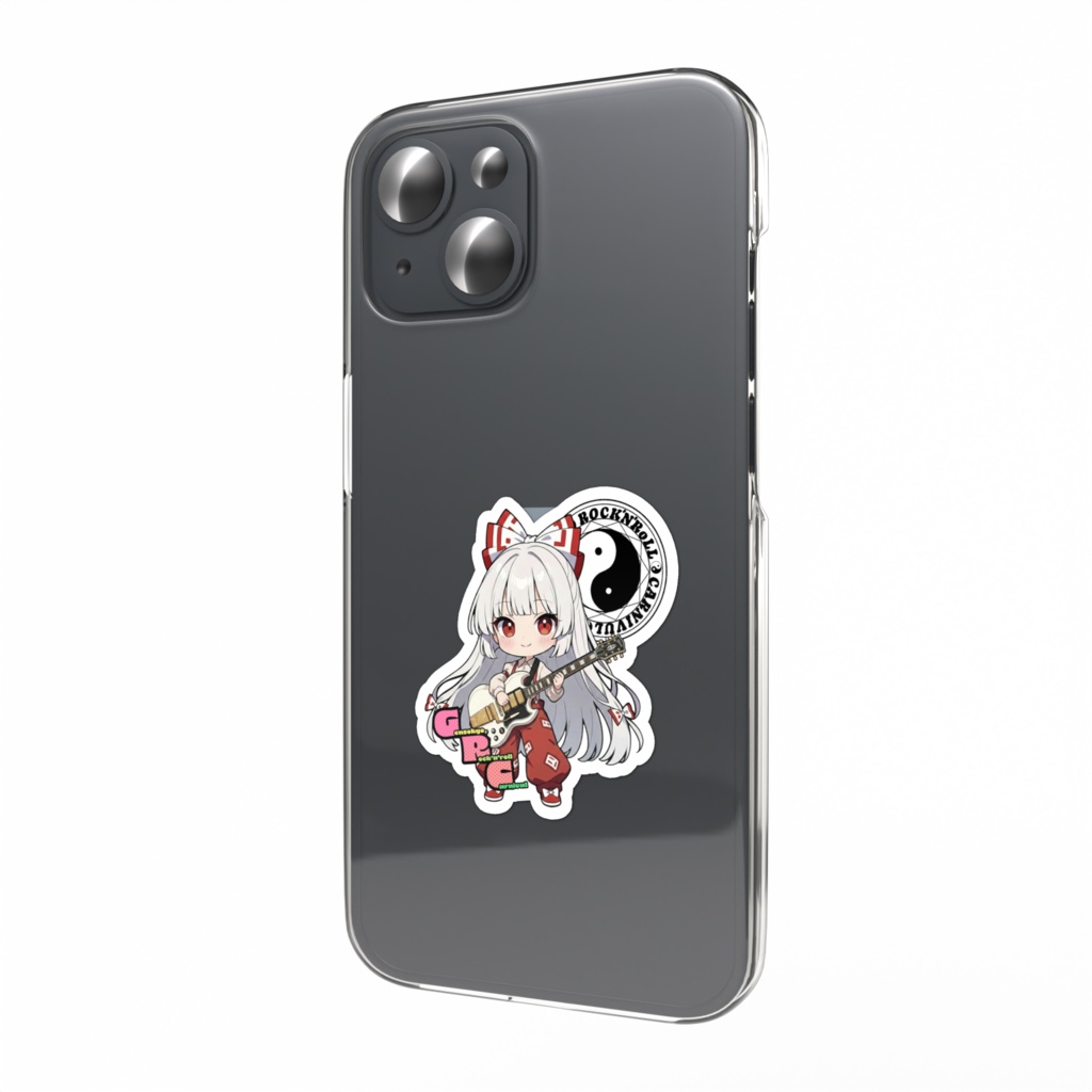 東方Project Gensokyo Rock'n'roll Carnival 藤原妹紅 スマホステッカー