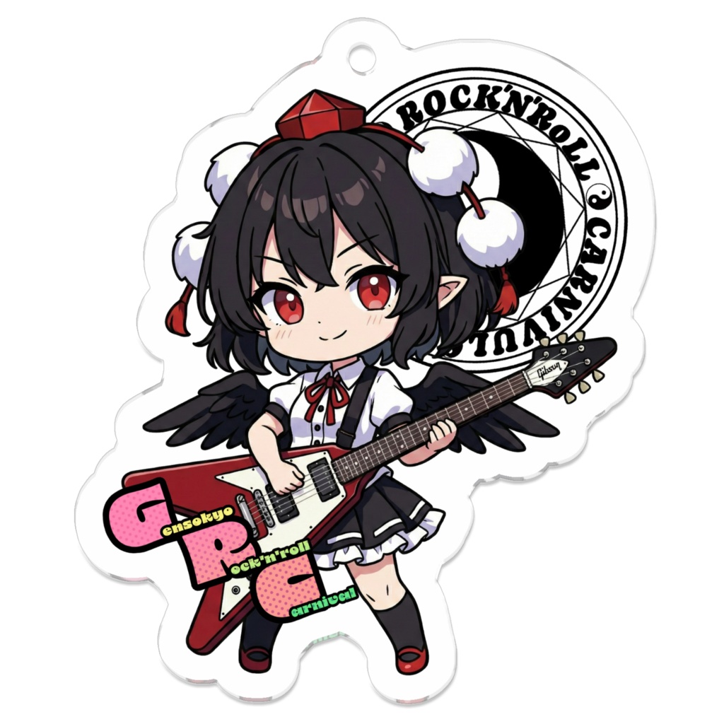 東方Project Gensokyo Rock'n'roll Carnival 射命丸文 アクリルキーホルダー