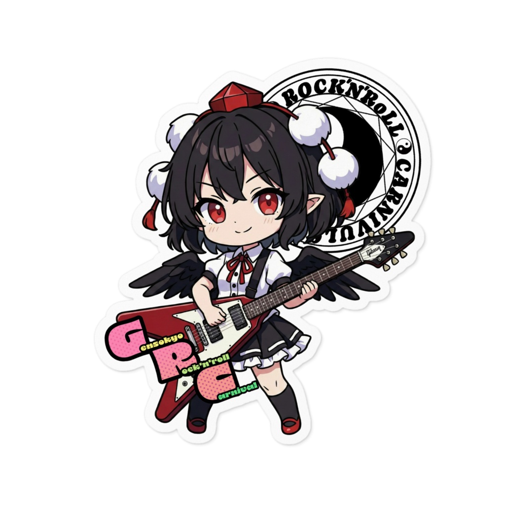 東方Project Gensokyo Rock'n'roll Carnival 射命丸文 ステッカー