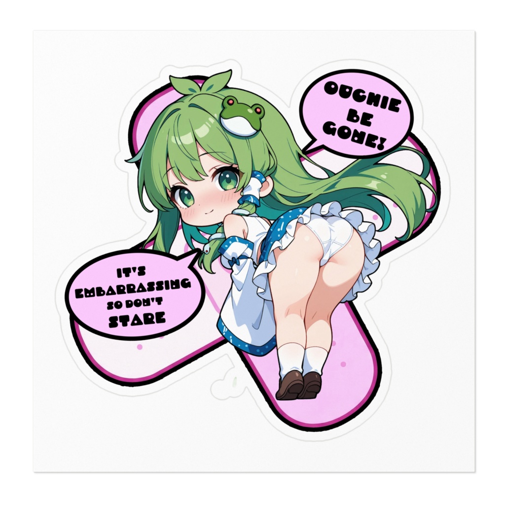 【愛車のキズを可愛く変身!】東方幻想キズデコ!ステッカー 東風谷 早苗