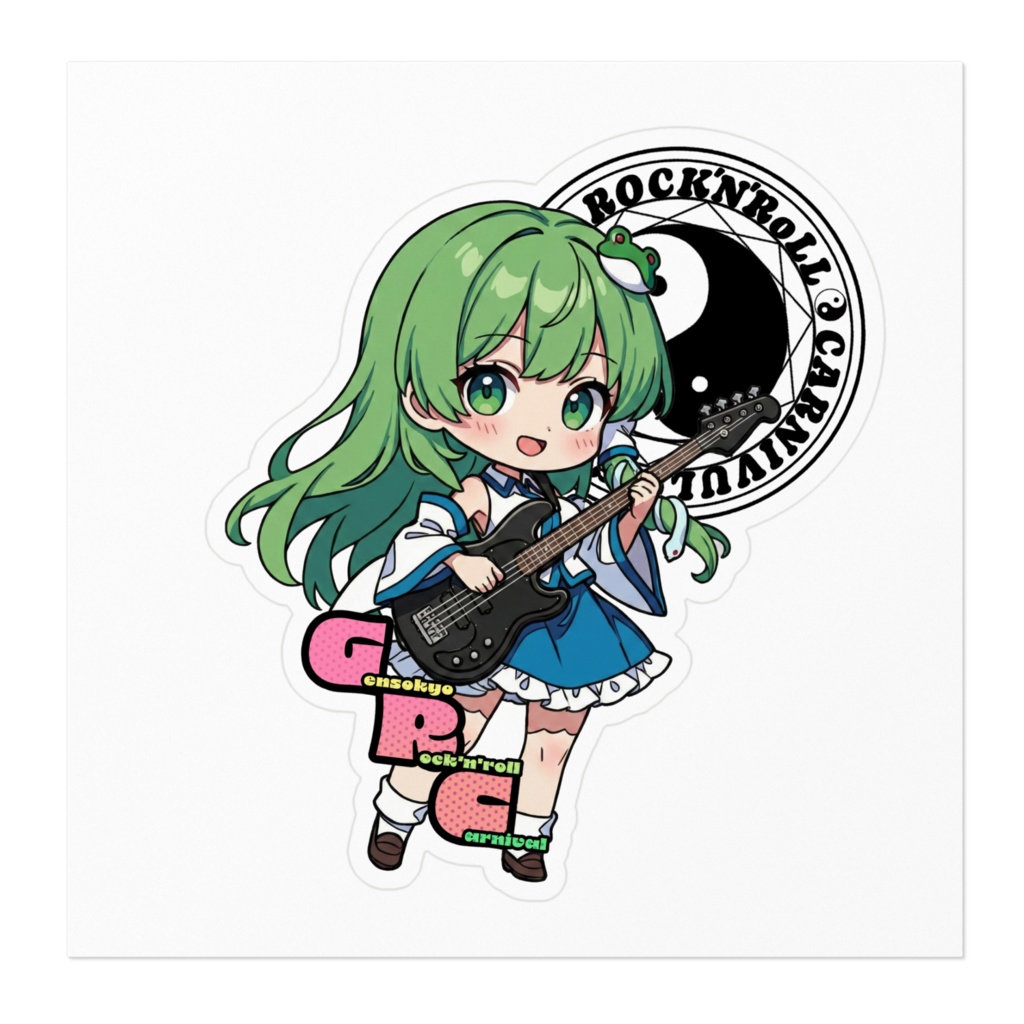 東方Project Gensokyo Rock'n'roll Carnival 東風谷 早苗 ステッカー