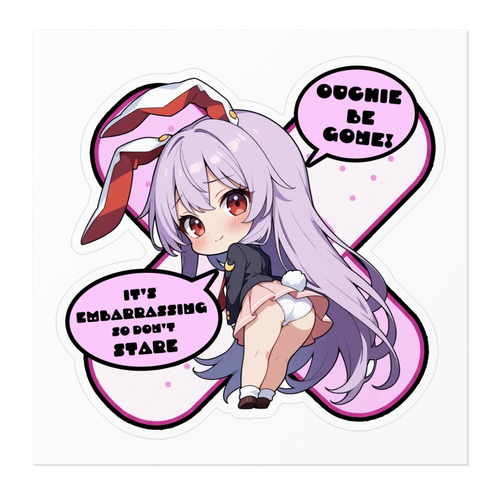 【愛車のキズを可愛く変身!】東方幻想キズデコ!ステッカー 鈴仙・優曇華院・イナバ