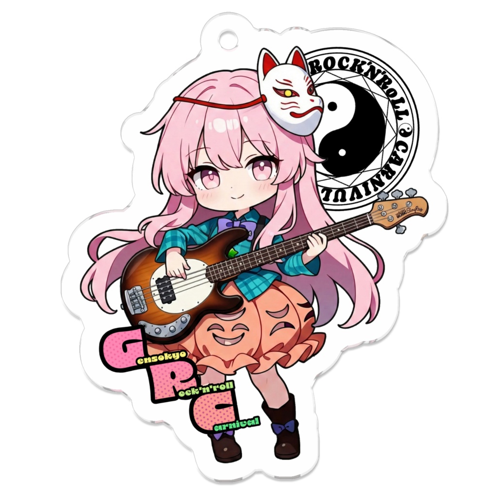 東方Project Gensokyo Rock'n'roll Carnival 秦こころ アクリルキーホルダー