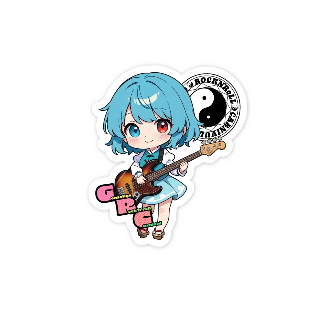 東方Project Gensokyo Rock'n'roll Carnival 多々良小傘 スマホステッカー