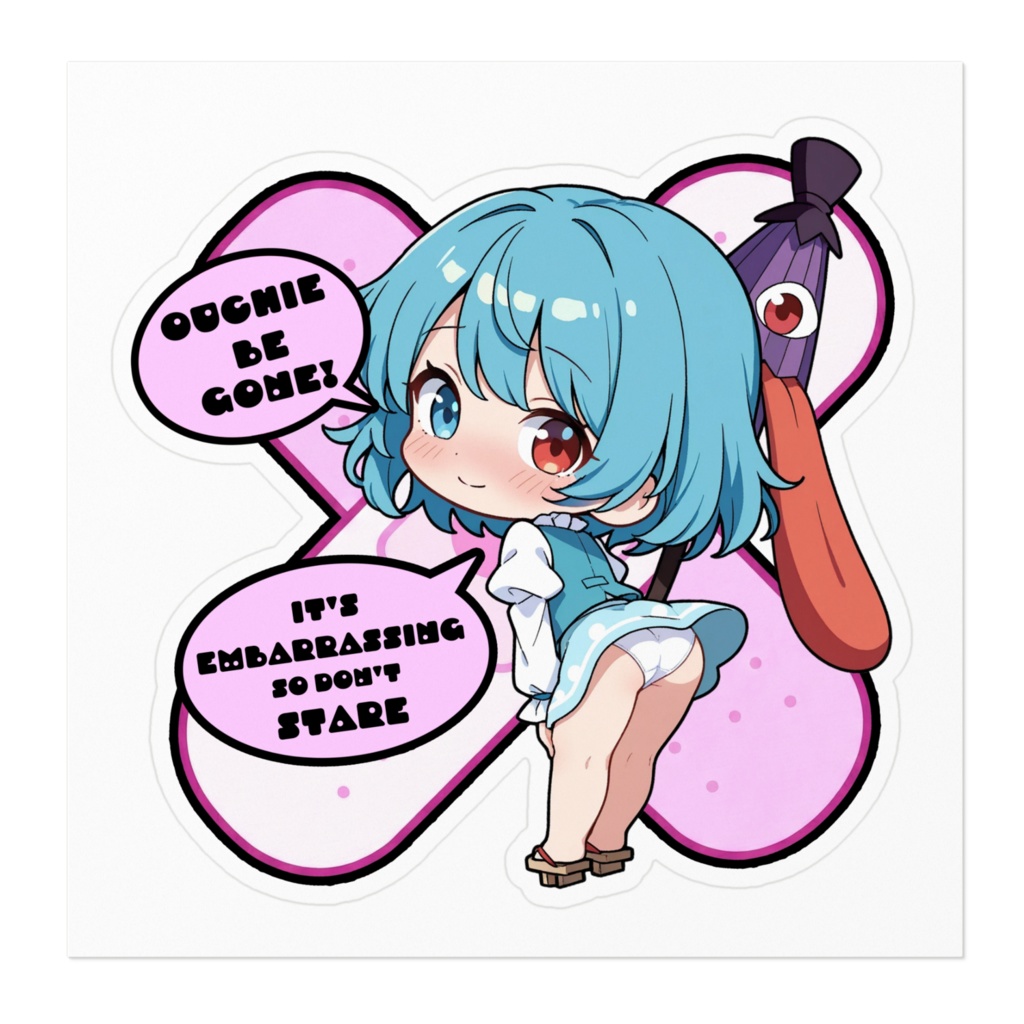 【愛車のキズを可愛く変身!】東方幻想キズデコ!ステッカー 多々良小傘