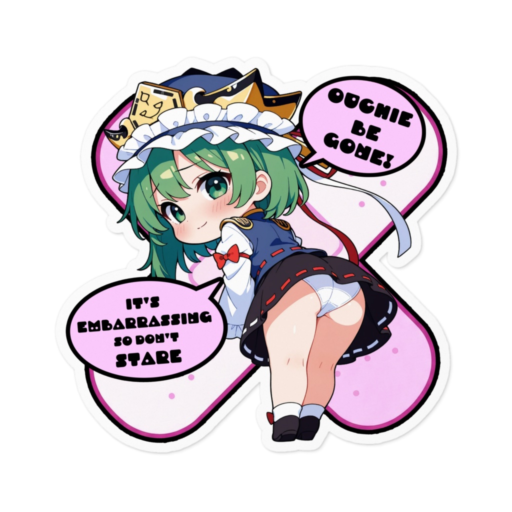 【愛車のキズを可愛く変身！】東方幻想キズデコ！ステッカー 四季映姫・ヤマザナドゥ