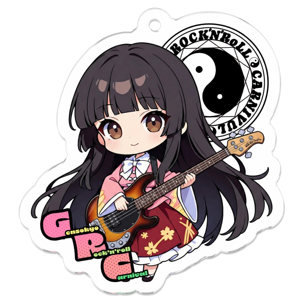 東方Project Gensokyo Rock'n'roll Carnival 蓬莱山 輝夜 アクリルキーホルダー