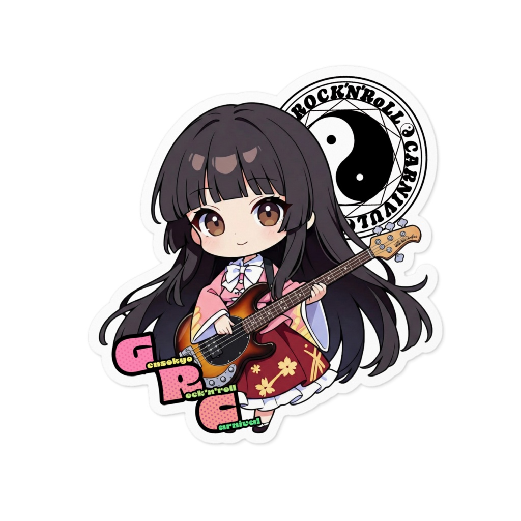 東方Project Gensokyo Rock'n'roll Carnival 蓬莱山 輝夜 ステッカー