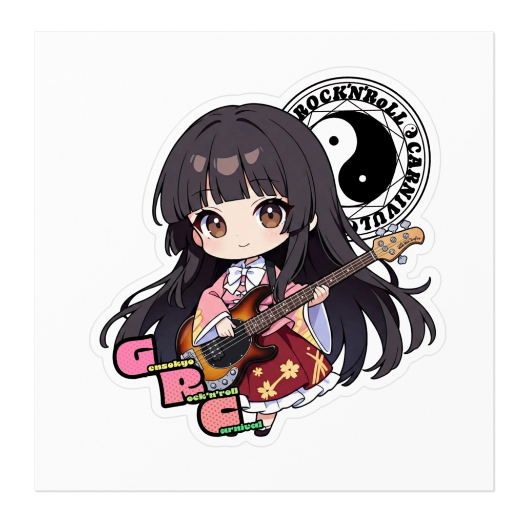 東方Project Gensokyo Rock'n'roll Carnival 蓬莱山 輝夜 ステッカー