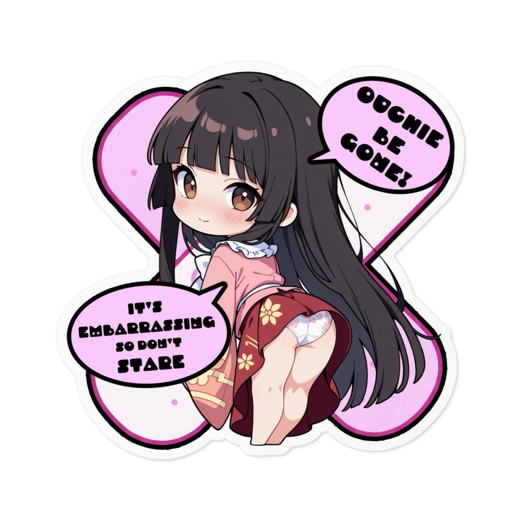 【愛車のキズを可愛く変身！】東方幻想キズデコ！ステッカー 蓬莱山 輝夜