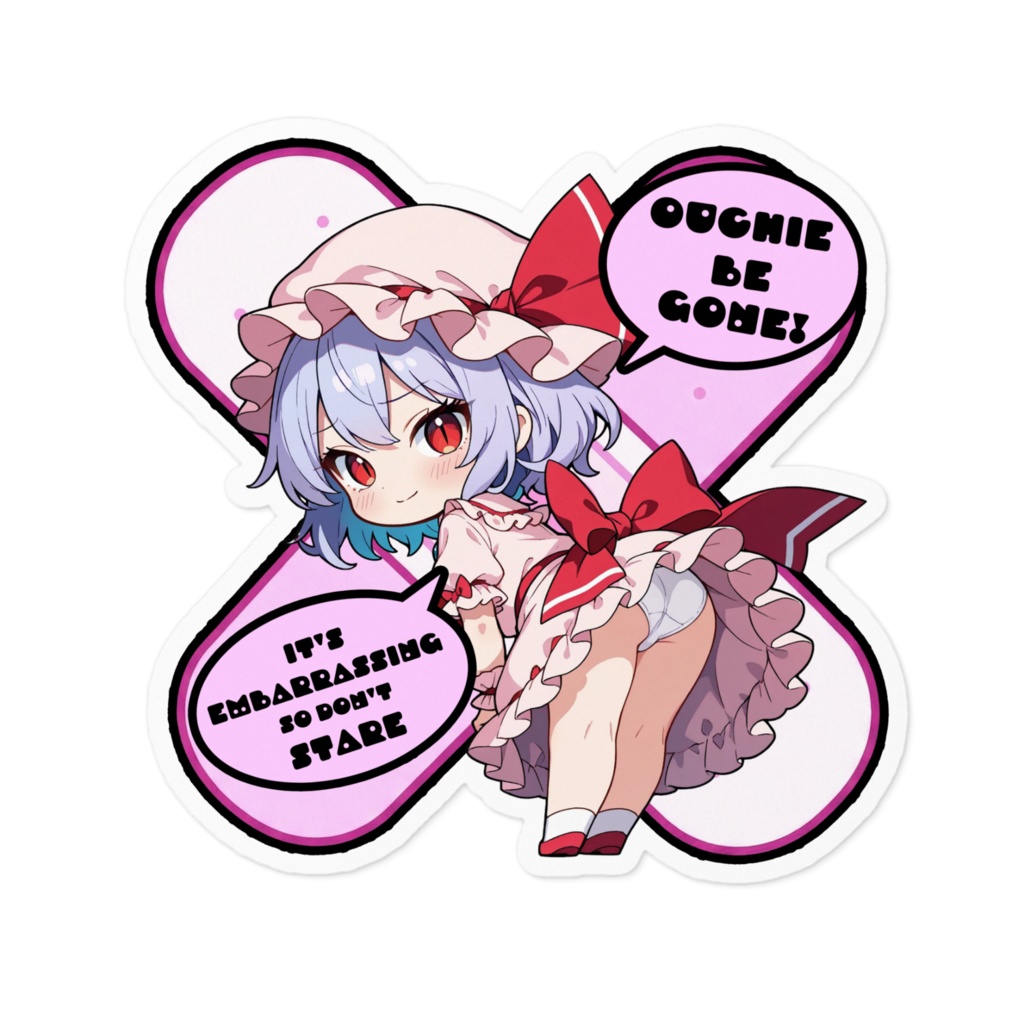 【愛車のキズを可愛く変身!】東方幻想キズデコ!ステッカー レミリア・スカーレット