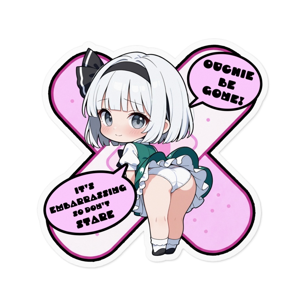 【愛車のキズを可愛く変身！】東方幻想キズデコ！ステッカー 魂魄妖夢