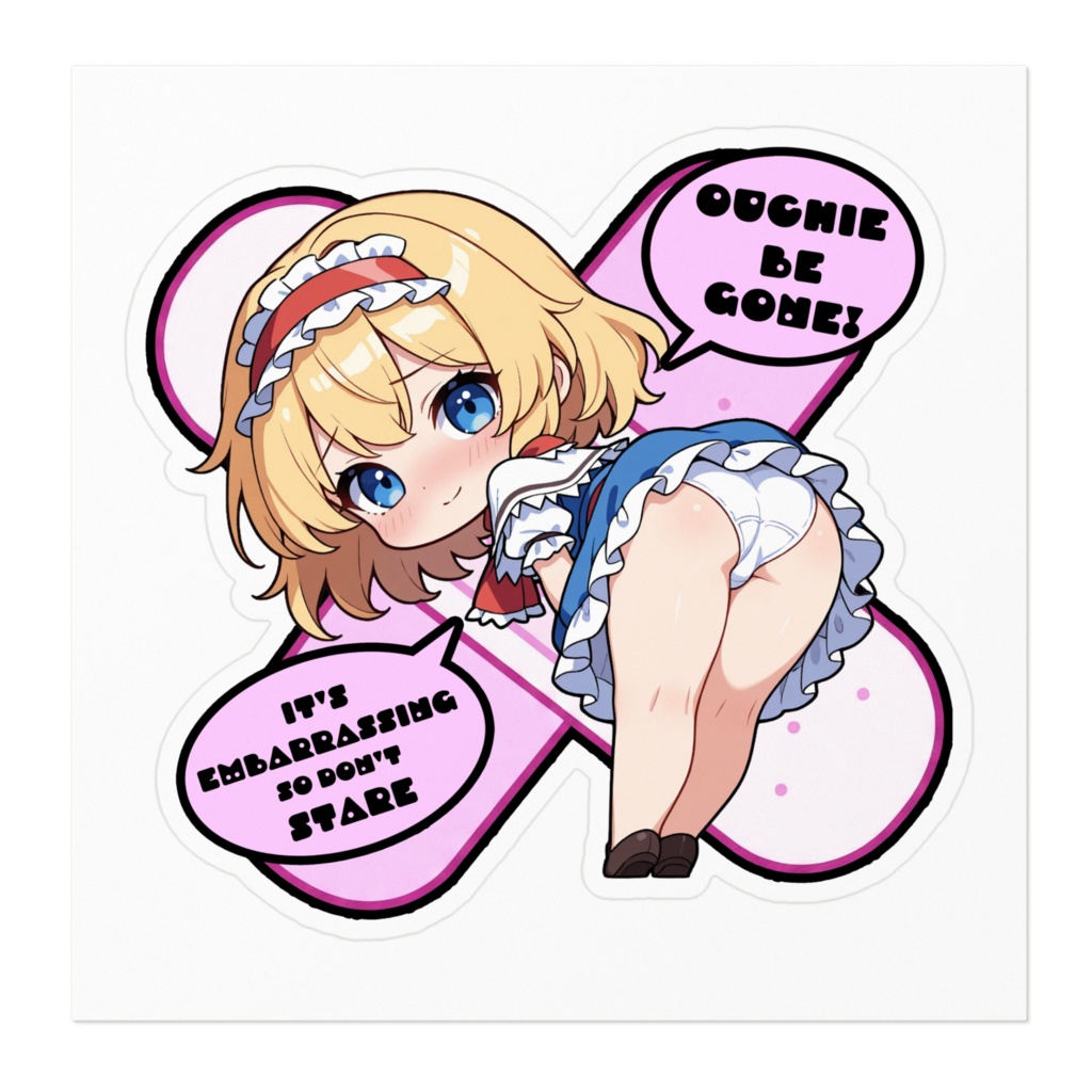 【愛車のキズを可愛く変身!✨】東方幻想キズデコ!ステッカー アリス・マーガトロイド