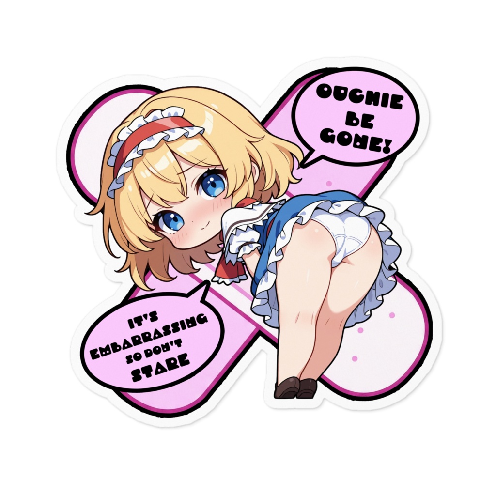 【愛車のキズを可愛く変身！✨】東方幻想キズデコ！ステッカー アリス・マーガトロイド