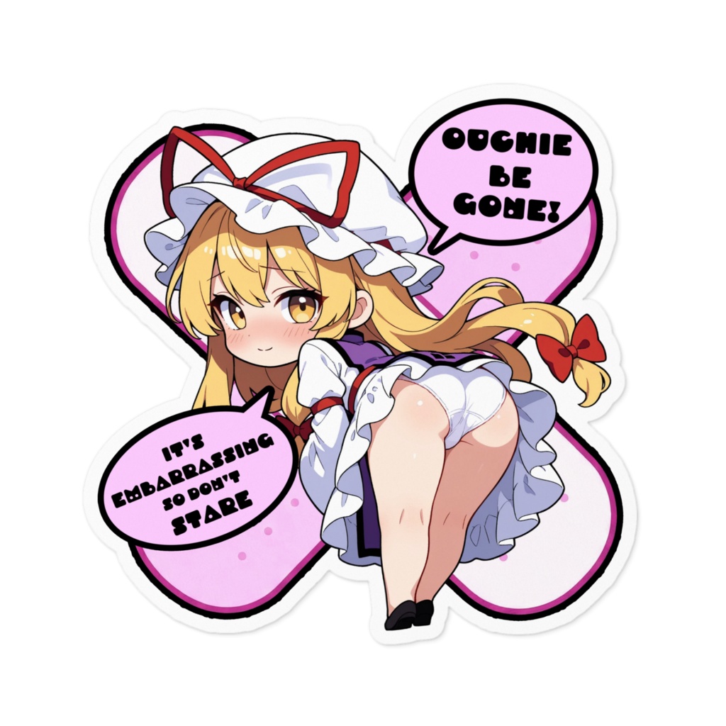 【愛車のキズを可愛く変身！✨】東方幻想キズデコ！ステッカー 八雲紫