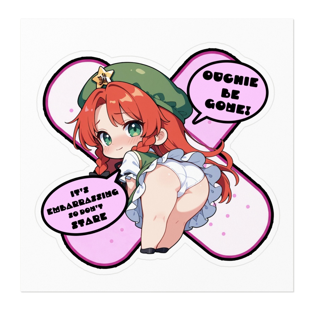 【愛車のキズを可愛く変身!✨】東方幻想キズデコ!ステッカー 紅美鈴