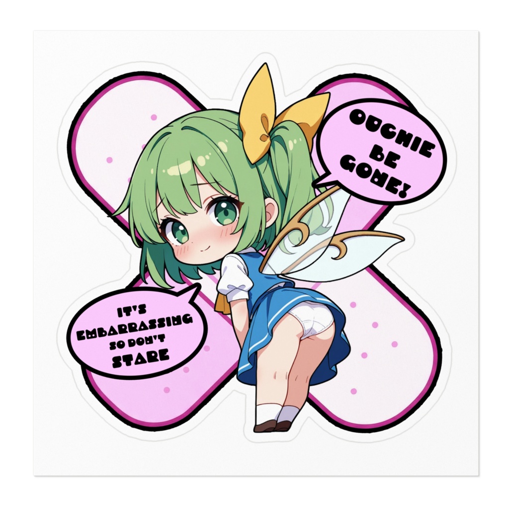 【愛車のキズを可愛く変身!】東方幻想キズデコ!ステッカー 大妖精