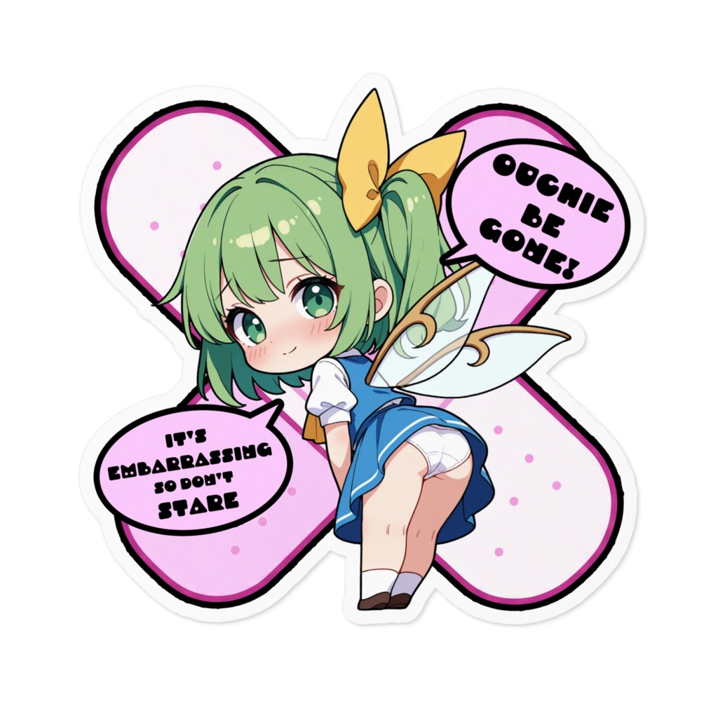 【愛車のキズを可愛く変身!】東方幻想キズデコ!ステッカー 大妖精