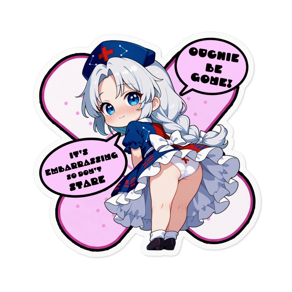 【愛車のキズを可愛く変身！】東方幻想キズデコ！ステッカー 八意永琳