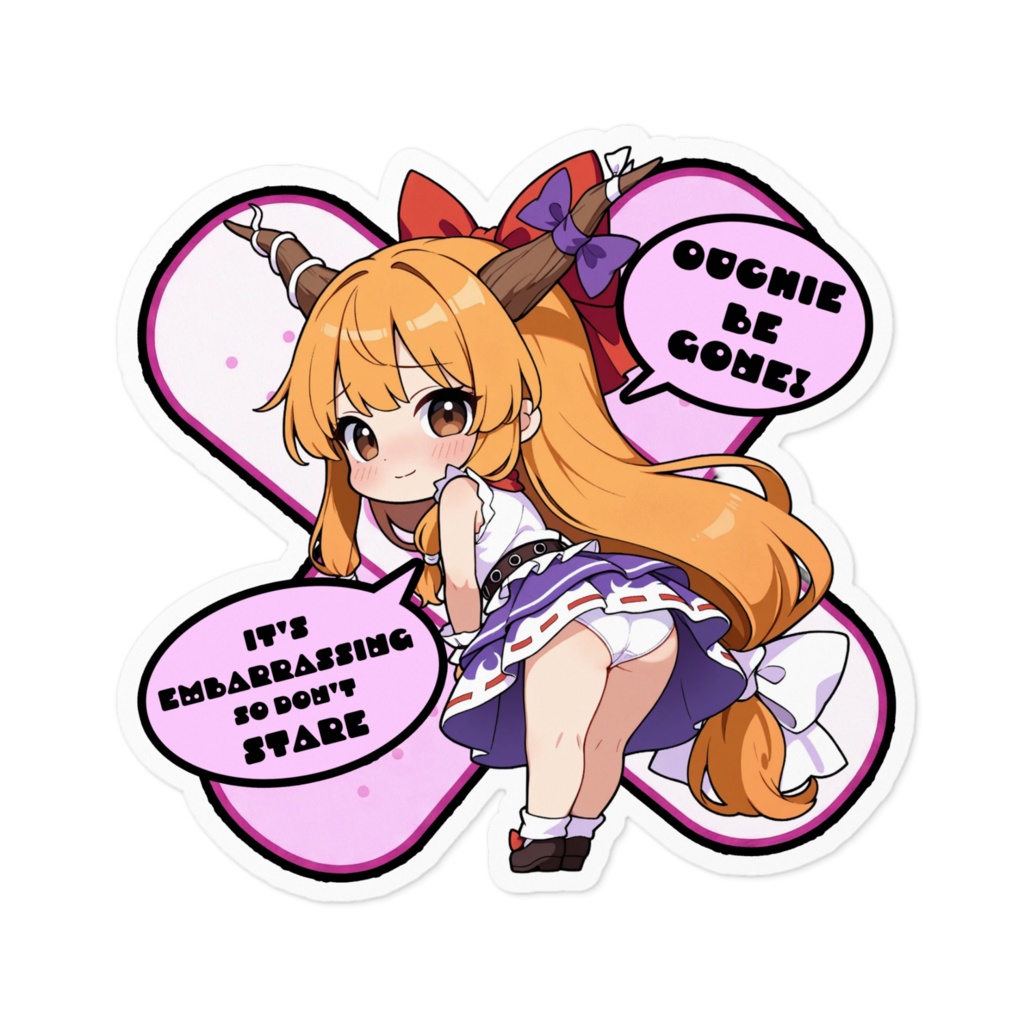 🩹💕【愛車のキズを可愛く変身！】東方幻想キズデコ！ステッカー 伊吹萃香 🩹💕