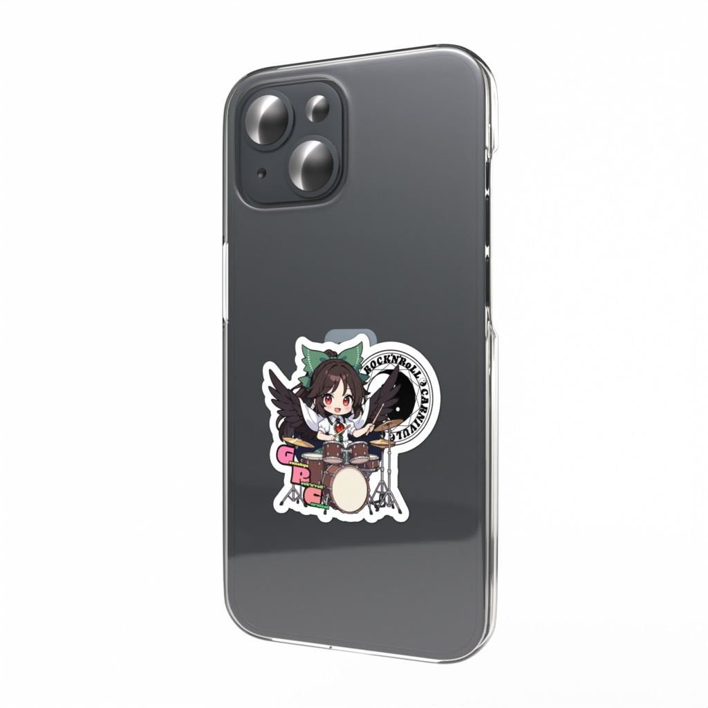 東方Project Gensokyo Rock'n'roll Carnival 霊烏路 空 スマホステッカー