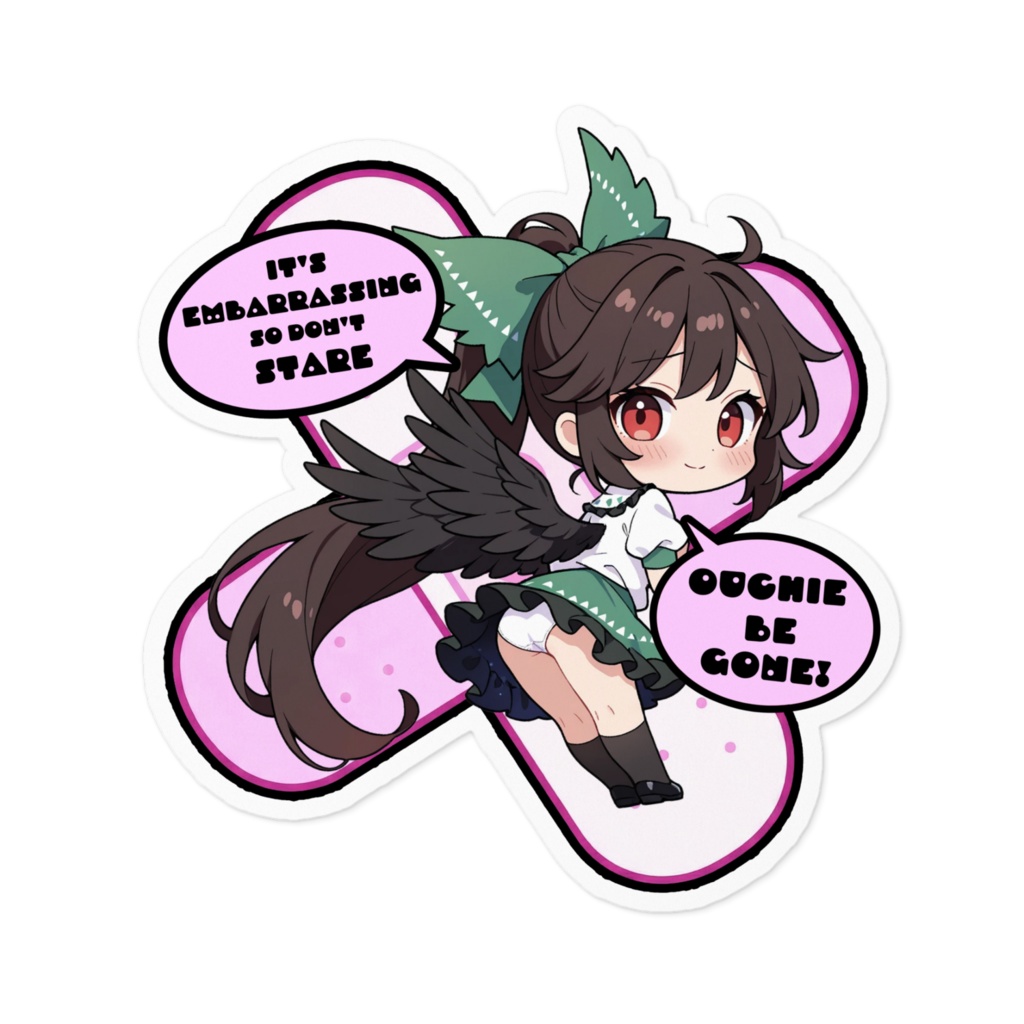 【愛車のキズを可愛く変身！】東方幻想キズデコ！ステッカー 霊烏路空