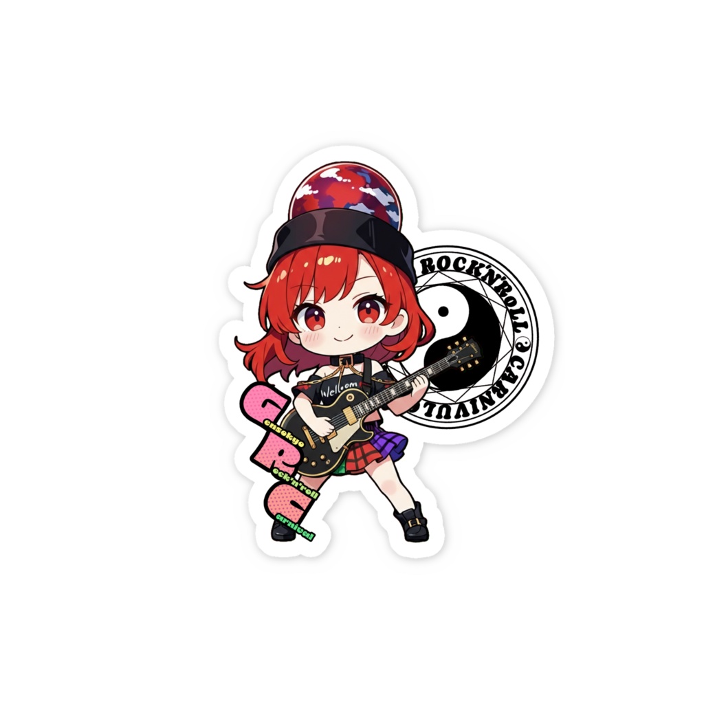 東方Project Gensokyo Rock'n'roll Carnival ヘカーティア・ラピスラズリ スマホステッカー