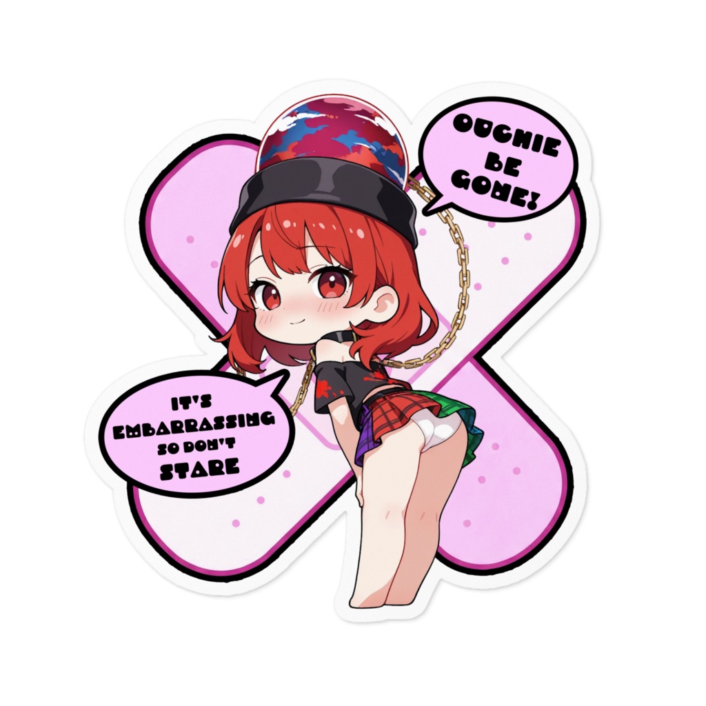 【愛車のキズを可愛く変身!】東方幻想キズデコ!ステッカー ヘカーティア・ラピスラズリ