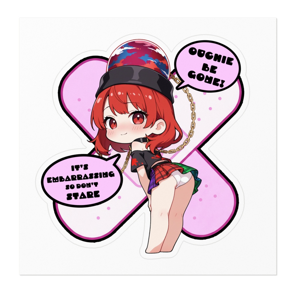 【愛車のキズを可愛く変身!】東方幻想キズデコ!ステッカー ヘカーティア・ラピスラズリ