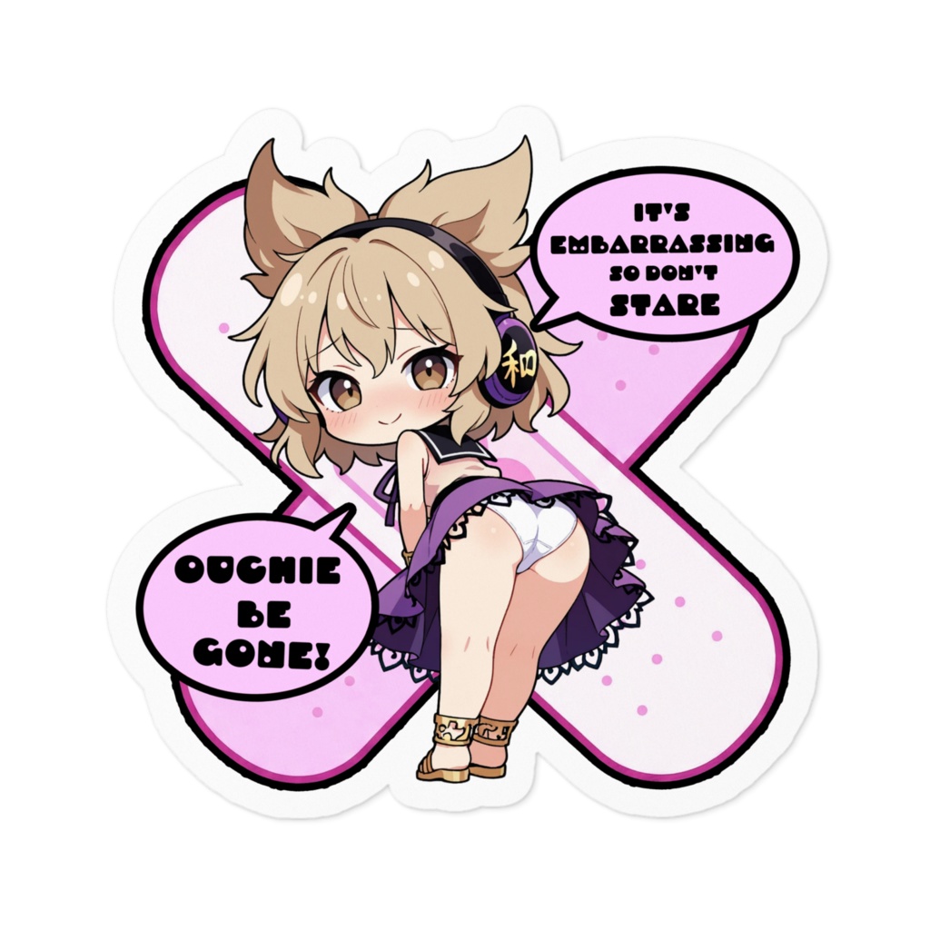 【愛車のキズを可愛く変身!】東方幻想キズデコ!ステッカー 豊聡耳神子