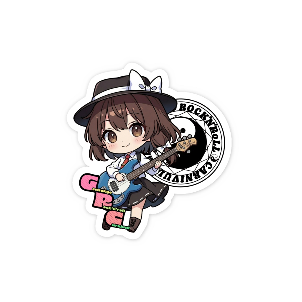 東方Project Gensokyo Rock'n'roll Carnival 宇佐見 蓮子 スマホステッカー