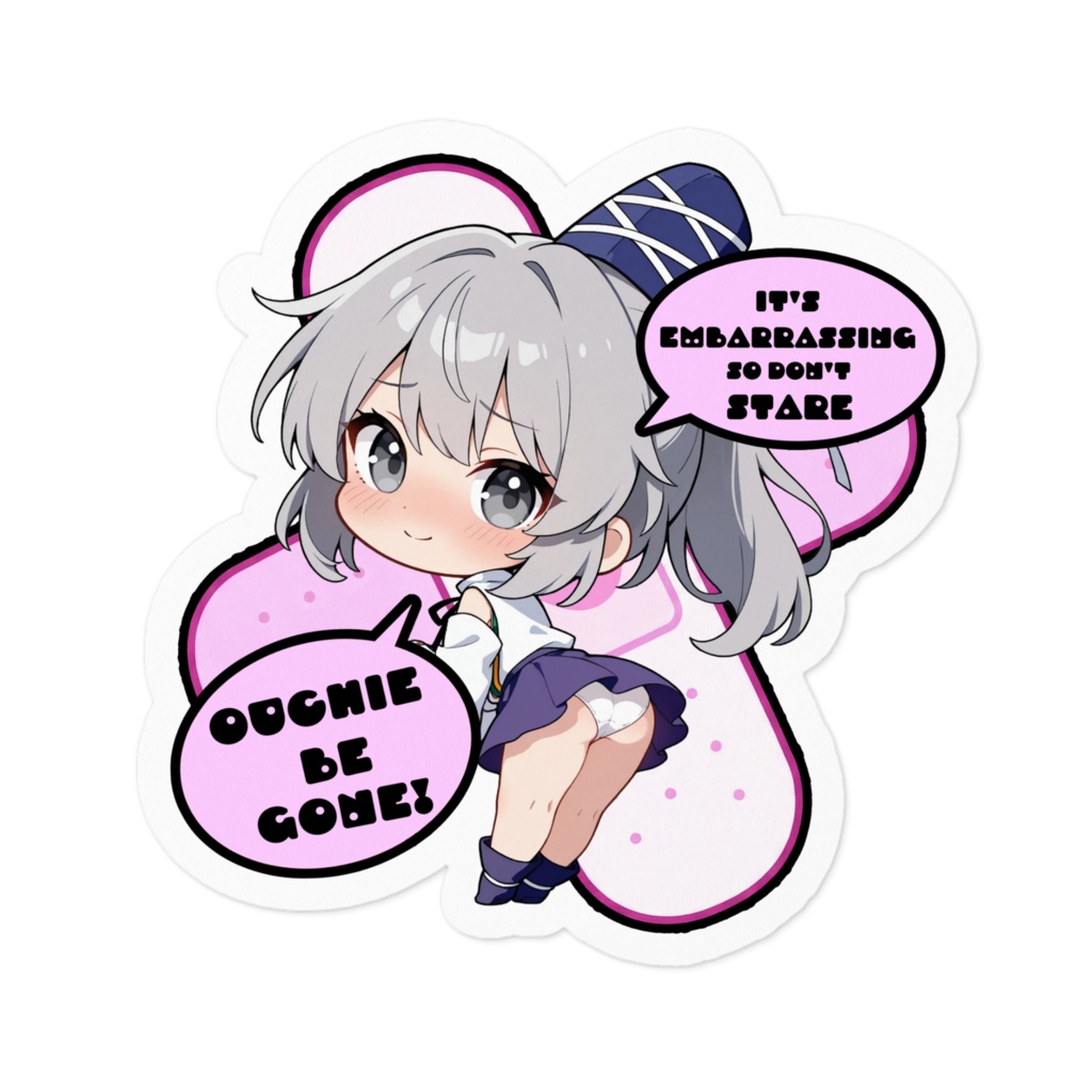 【愛車のキズを可愛く変身!】東方幻想キズデコ!ステッカー 物部 布都