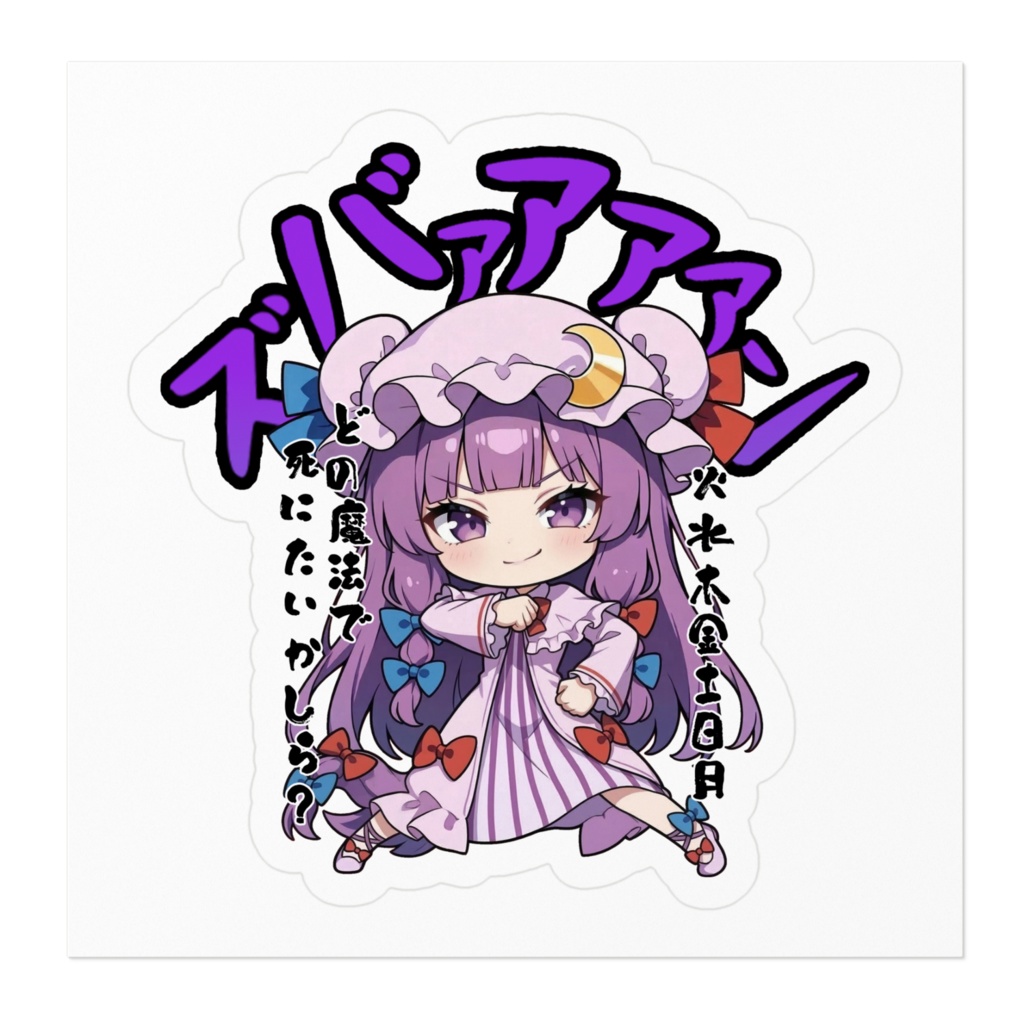 東方Project パチュリー・ノーレッジ 〜覚悟のキメポーズ〜ステッカー