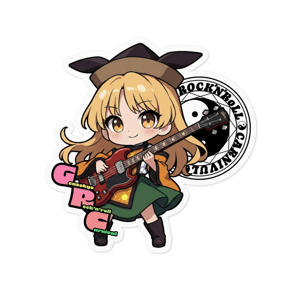 東方Project Gensokyo Rock'n'roll Carnival 摩多羅隠岐奈 ステッカー