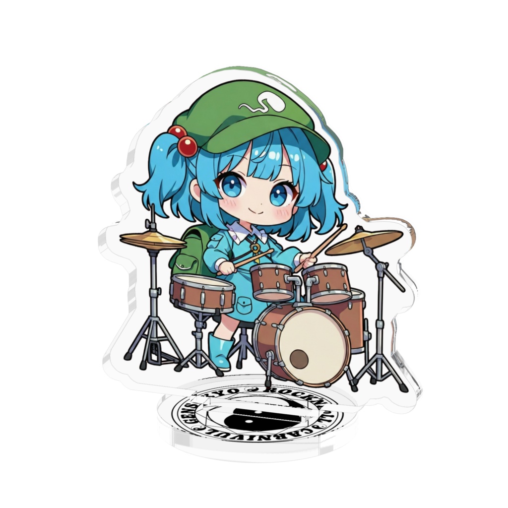 東方Project Gensokyo Rock'n'roll Carnival 河城にとり アクリルフィギュア