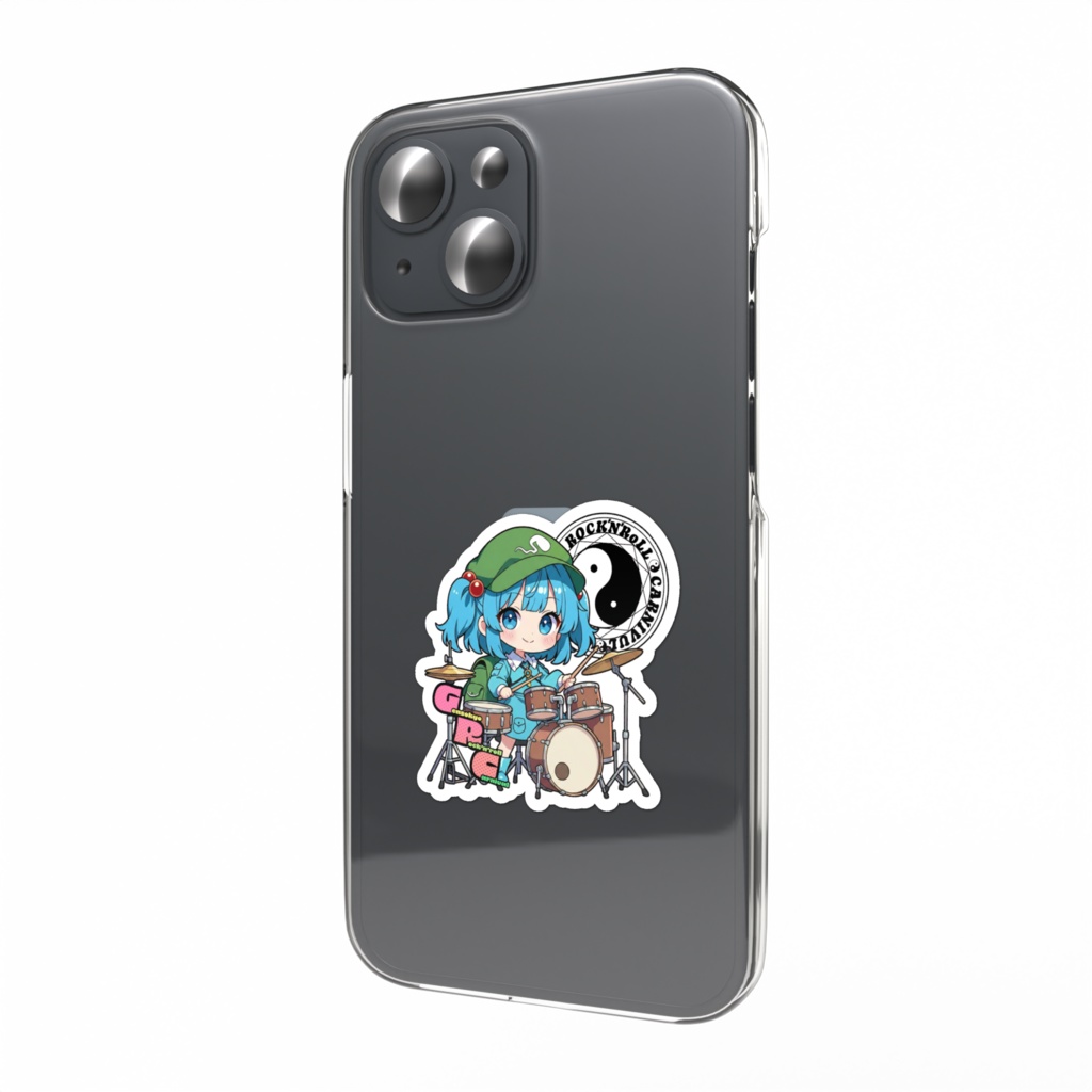 東方Project Gensokyo Rock'n'roll Carnival 河城にとり スマホステッカー