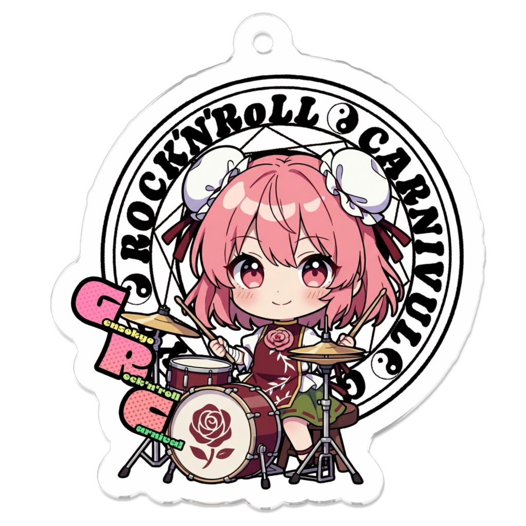 東方Project Gensokyo Rock'n'roll Carnival 茨木 華扇 アクリルキーホルダー