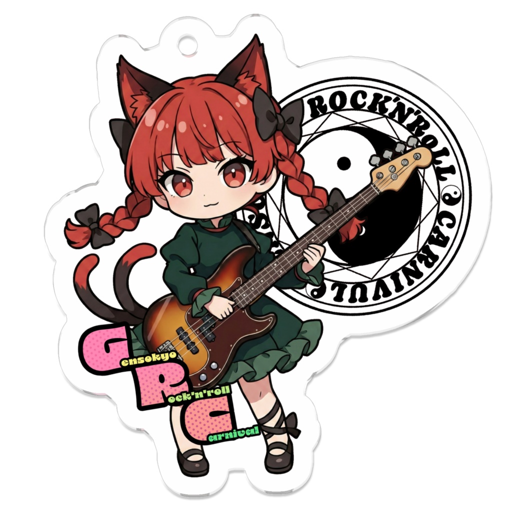 東方Project Gensokyo Rock'n'roll Carnival 火焔猫 燐 アクリルキーホルダー